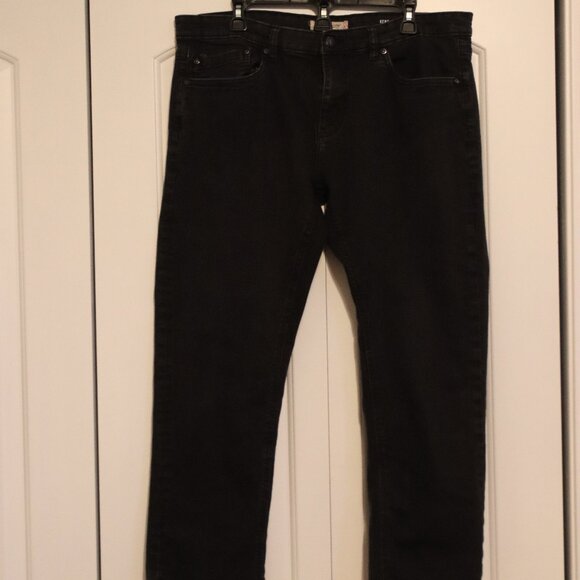 English Laundry Jeans Men's 36x 30 Dark Wash Kent Slim Stretch Distressed - Picture 1 of 11